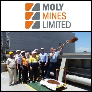 2010년 12월31일 호주 시장보고서: Moly Mines (ASX:MOL), 첫 철광석 중국 선적